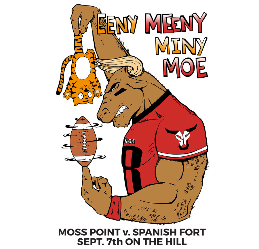 moss-point-spanish-fort-football-game-illustration-electric-mustache-design-custom-artwork